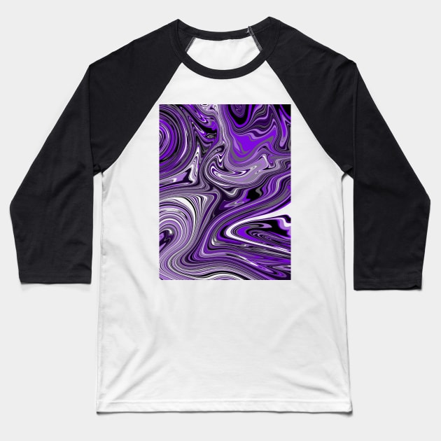 Magenta Marble Baseball T-Shirt by Aesir_Artwork